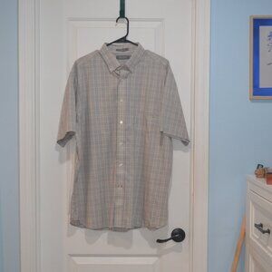 Pre-owned Daniel Cremieux short sleeve men shirt Size XL color gray.
